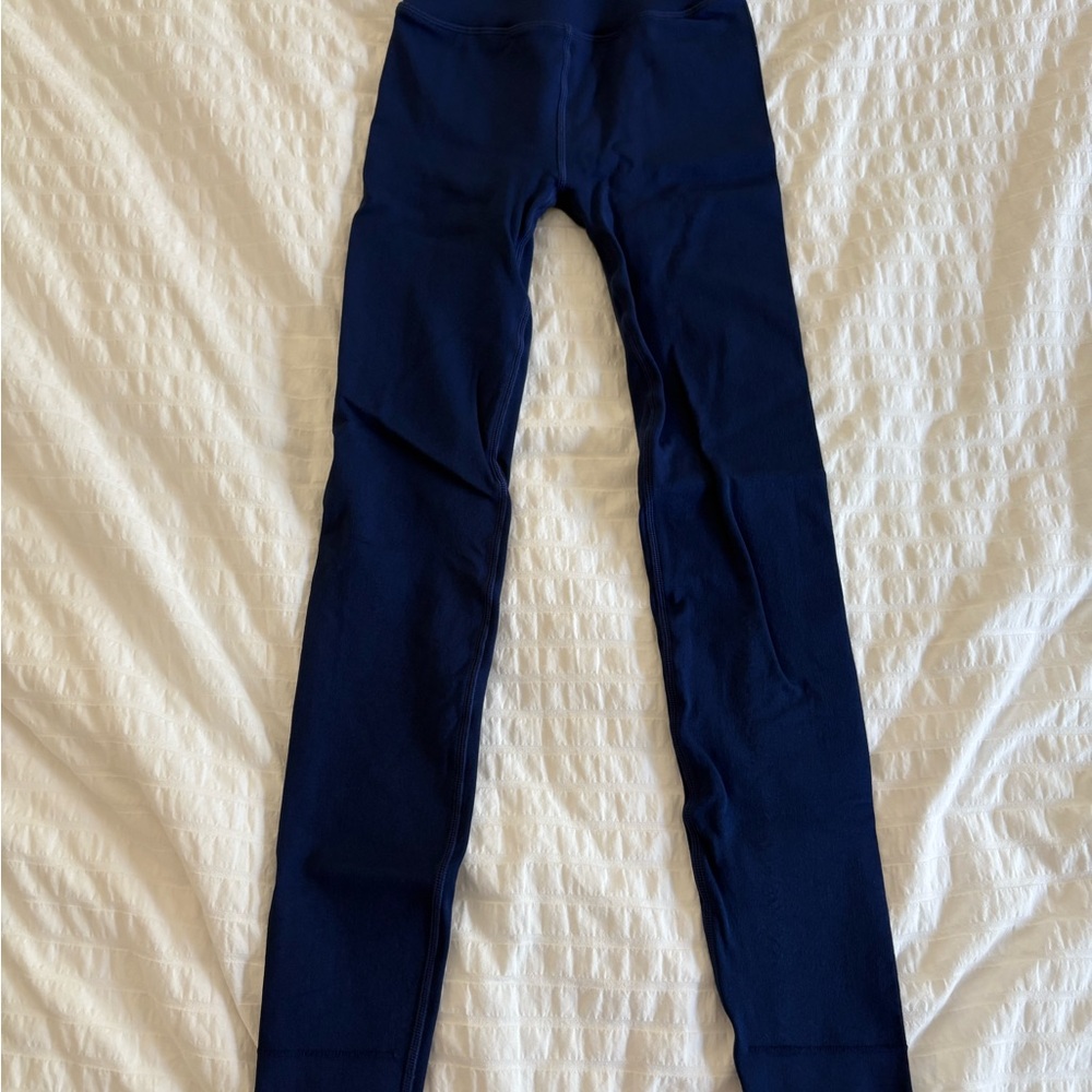 Navy Blue leggings — Fabletics Sculpt Knit
